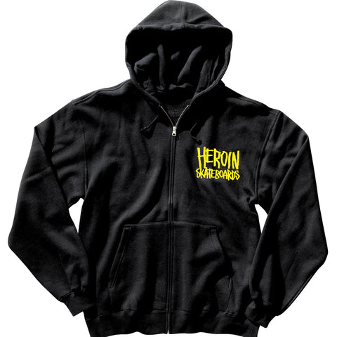 Heroin Skateboards 'Teggxas Chain' Hoodie - Black