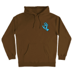 Santa Cruz 'Screaming Hand' Hoodie - Brown