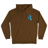 Santa Cruz 'Screaming Hand' Hoodie - Brown