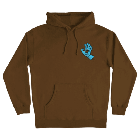 Santa Cruz 'Screaming Hand' Hoodie - Brown