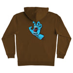 Santa Cruz 'Screaming Hand' Hoodie - Brown