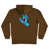 Santa Cruz 'Screaming Hand' Hoodie - Brown