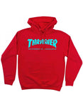 Thrasher 'Mag Logo' Hoodie - Red/Aqua
