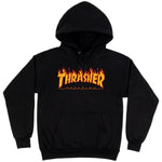 Thrasher 'Flame Logo' Hoodie - Black