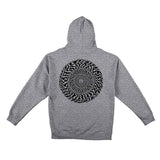 Spitfire 'Swirled Classic' Hoodie - Grey/Black