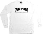 Thrasher 'Mag Logo' L/S Tee - White