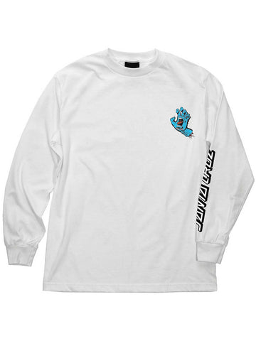 Santa Cruz 'Screaming Hand' L/S Tee - White