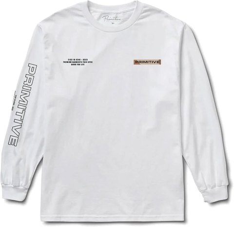 Primitive 'Alert' L/S Tee - White