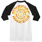 Spitfire 'Torched Script' Raglan Tee - White/Black