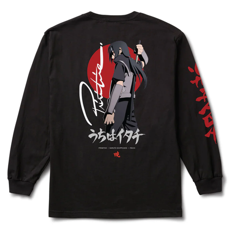 Primitive x Naruto 'Itachi Warning' L/S Tee - Black