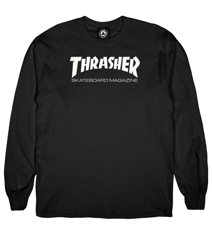 Thrasher 'Mag Logo' L/S Tee - Black