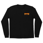 Thrasher x Santa Cruz 'Flame Dot' L/S Tee - Black