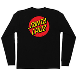 Santa Cruz 'Classic Dot' L/S Tee - Black