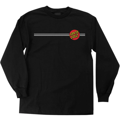 Santa Cruz 'Classic Dot' L/S Tee - Black
