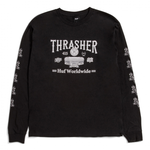HUF x Thrasher 'Monterey' L/S Tee - Black