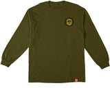 Spitfire 'Classic Swirl Overlay' L/S Tee - Green Military