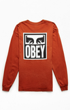 Obey 'Eyes Icon 2' L/S Tee - Bombay Brown