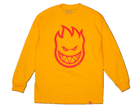 Spitfire 'Big Logo' L/S Tee - Yellow