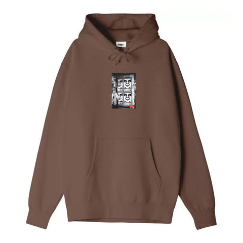 Obey 'Icon Photo' Hoodie - Brown