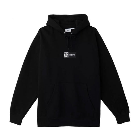 Obey 'Icon Embroidered' Hoodie - Black