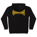 Independent 'Carved Span' Hoodie - Black/Yellow