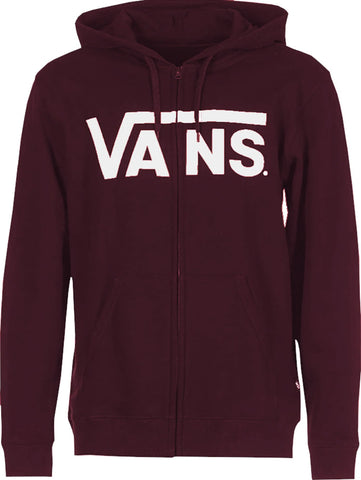 Vans 'Classic' Zip-Up Hoodie - Burgundy
