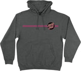 Santa Cruz 'Other Dot' Hoodie - Charcoal/Pink/Green
