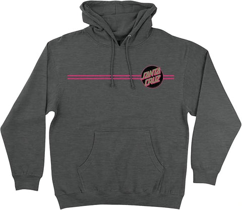 Santa Cruz 'Other Dot' Hoodie - Charcoal/Pink/Green