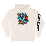 Santa Cruz 'Screaming Flash Front' Hoodie - Bone