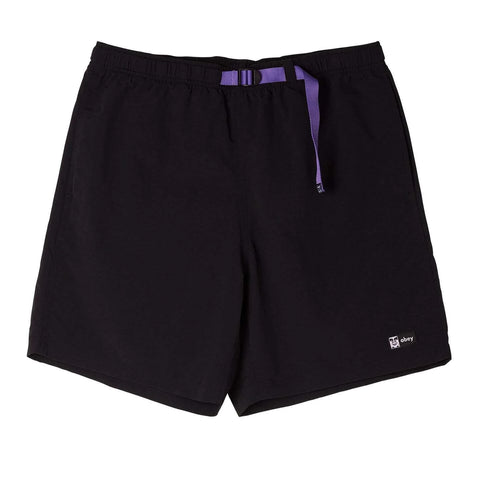 Obey 'Easy Relaxed' EW Track Shorts - Black