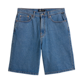 Vans 'Check-5' Baggy Denim Shorts - Blue