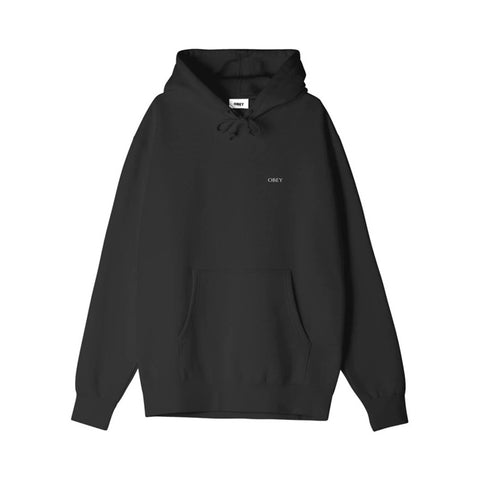 Obey 'Torn Icon Face' Hoodie - Black