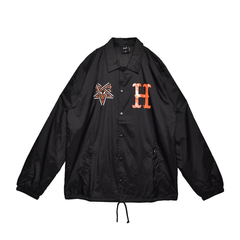 HUF X Thrasher 'Split Coaches' Windbreaker Jacket - Black