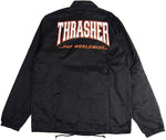HUF X Thrasher 'Split Coaches' Windbreaker Jacket - Black