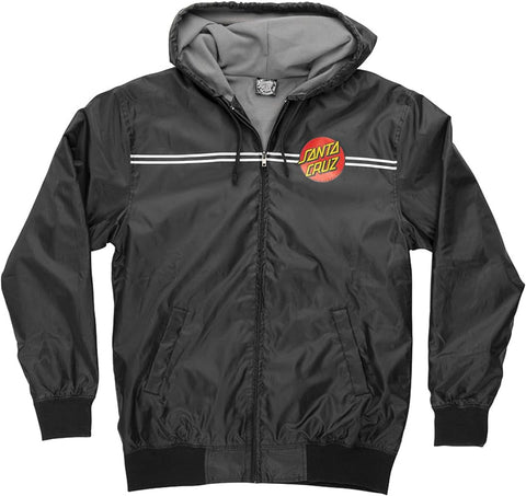 Santa Cruz 'Dot' Windbreaker Jacket - Black