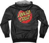 Santa Cruz 'Dot' Windbreaker Jacket - Black