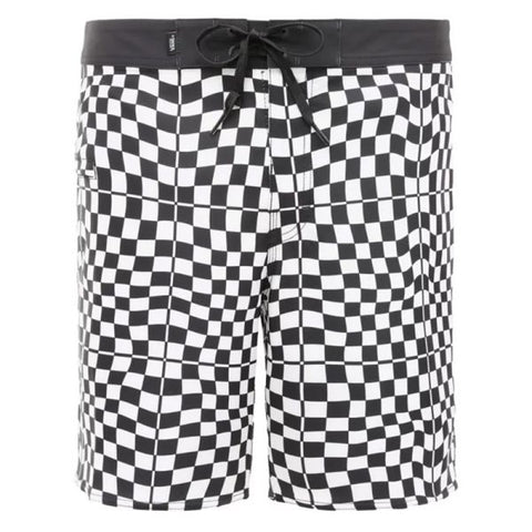 Vans 'Warp Check' Kids Swim Shorts - Black/White