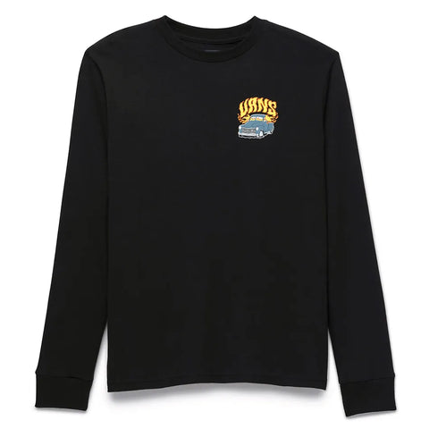 Vans 'Fired Up' L/S Tee (Boys) - Black
