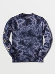 Volcom 'Iconic Stone Tie Dye' L/S Tee (Boys) - Blue