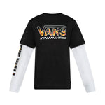 Vans ‘Digi Flames' Twofer L/S Tee (Boys) - Black