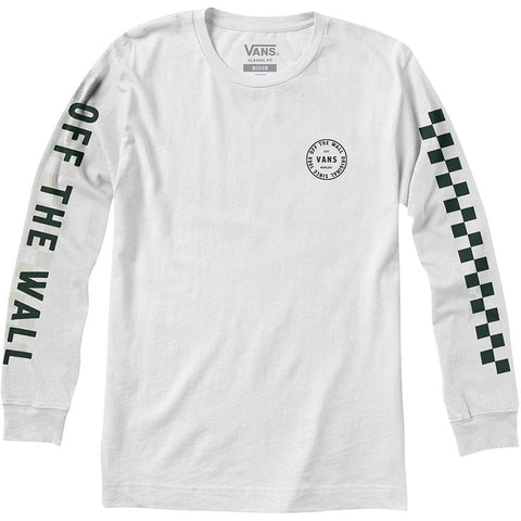 Vans 'Off The Wall Combo' L/S Tee (Boys) - White