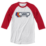 Vans 'Sk8 Since 1966' Raglan Tee (Boys) - White/Red
