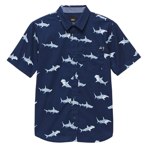 Vans 'Shark' S/S Shirt (Kids) - Navy