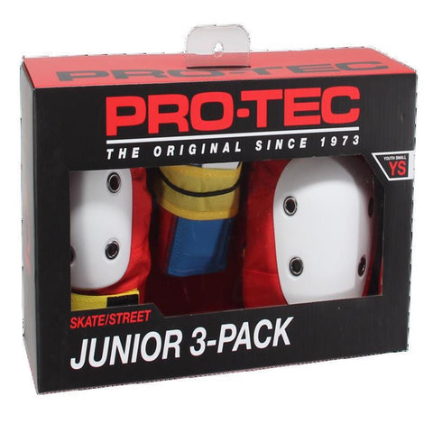 Pro-Tec 'Retro Street' 3-Pack Protective Gear (Kids) - Red