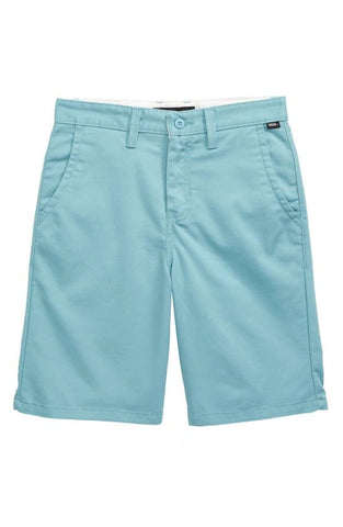 Vans 'Authentic' Chino Shorts (Kids) - Cameo Blue