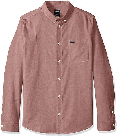 RVCA 'That'll Do' L/S Shirt (Kids) - Salmon