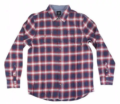 Vans 'Beechwood' Flannel Shirt (Kids) - Navy/Red/White