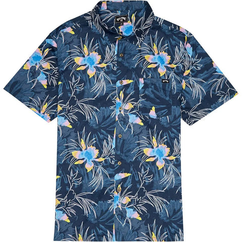 Billabong 'Sunday Floral' S/S Shirt (Kids) - Navy