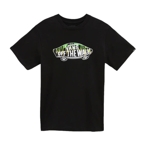 Vans 'OTW Logo Fill' Tee (Kids) - Black/Green Flames