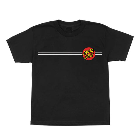 Santa Cruz 'Classic Dot' Tee (Kids) - Black